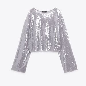 Zara sequined top